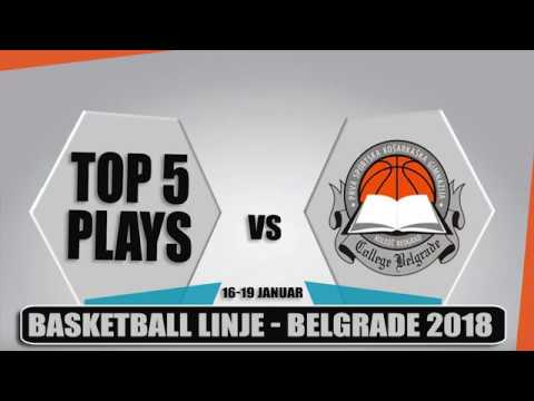 Top 5 plays vs College Belgrade