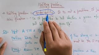 Halting Problem | Turing Machine | TM | TOC | Lec-95 | Bhanu Priya