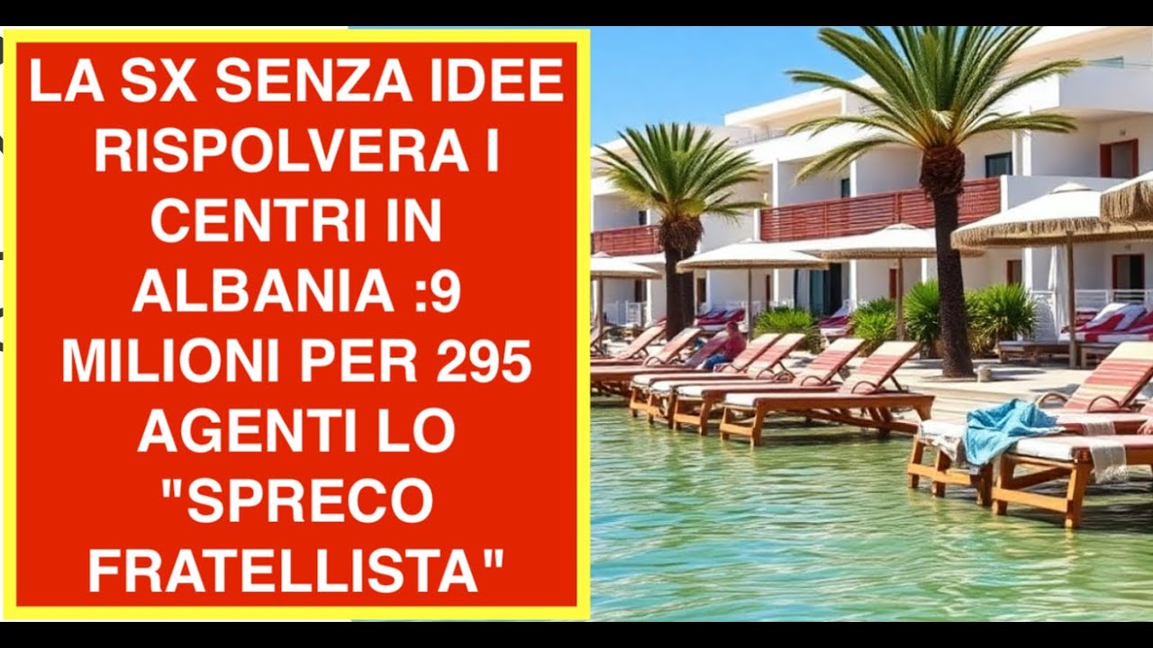 LA SX SENZA IDEE RISPOLVERA I CENTRI IN ALBANIA :9 MILIONI PER 295 AGENTI, LO "SPRECO FRATELLISTA"