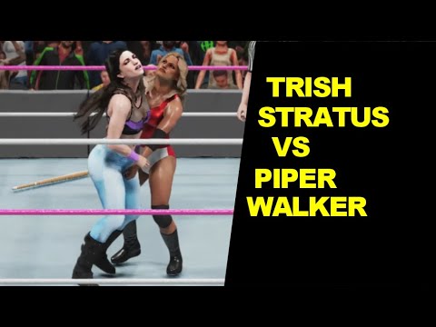 WWE 2K19 Trish Stratus vs Piper Walker - Extreme Rules