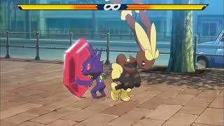Mega Lopunny vs Mega Sableye but with Tekken sound effects