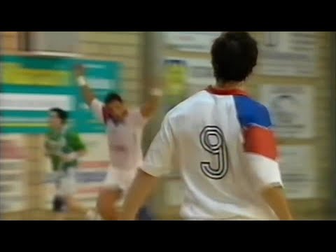 Rentero, qué bien para Gabi Ben Modo. Liga ASOBAL 1997/98. Chapela - Teka. J11. Chapela.