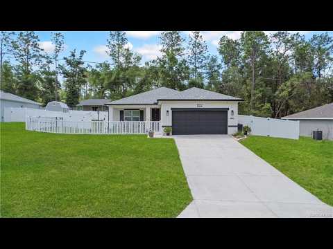 Fully Fenced Yard + Like-New 2023 Build | 3 Bed 2 Bath Home Tour in Citrus Springs FL MLS# 855094