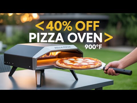 🔥 Big Horn 12" Portable Gas Pizza Oven | Outdoor Propane Pizza Oven Review & 40% OFF Deal 🍕🔥