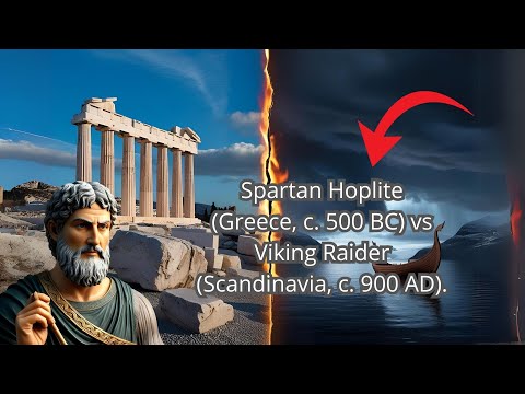 Spartan Hoplite (Greece, c. 500 BC) vs Viking Raider (Scandinavia, c. 900 AD)