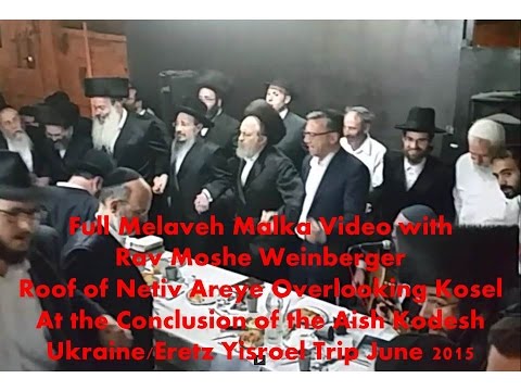 Full Video of Melaveh Malka with Rav Weinberger Overlooking Kosel - Netiv Areye Roof - June 6, 2015
