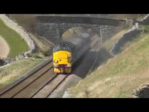 37259/37425 Top'n'Tail 37409, Settle/Carlisle 25th Anniversary Tour,11th April 2014