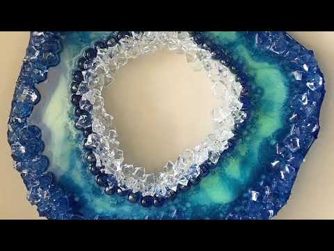 Create a Quick and Easy Geode Freeform Shape - Using Rope and Plastic Bags