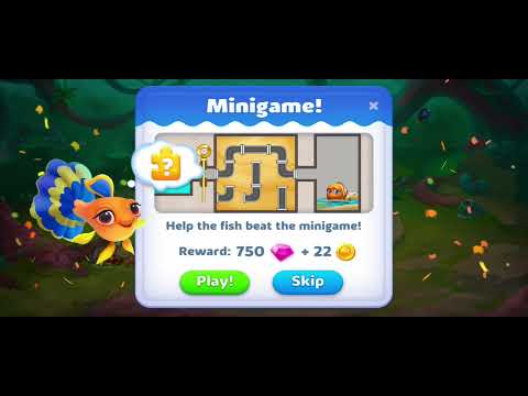Fishdom solitaire gameplay level 30 minigame