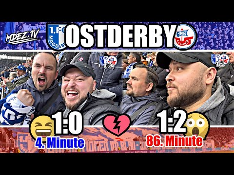 Achterbahnfahrt der Gefühle im Ostderby  🔥 1. FC Magdeburg - FC Hansa Rostock Stadionvlog