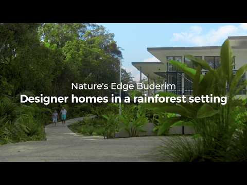 Nature's Edge Buderim beautiful designer homes in a rainforest setting.