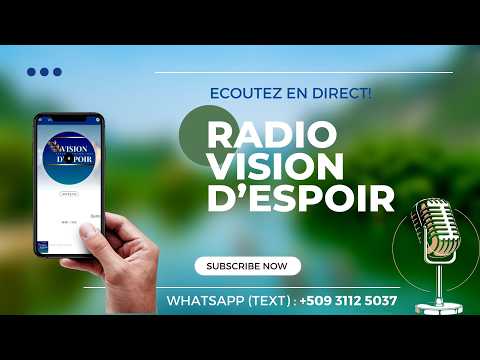 Ecoutez la Radio Vision D'Espoir en Direct | | VISION D'ESPOIR TV