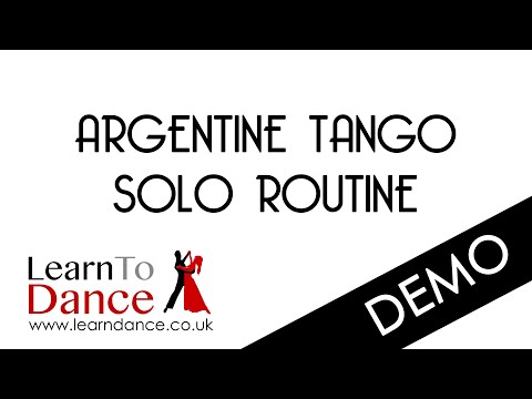 Argentine Tango Solo Routine Demo