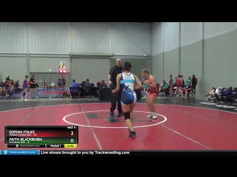 144 Lbs Round 4 (6 Team) - Sophia Folks, Pennsylvania Red Vs Faith Blackburn, Michigan Red 1f99