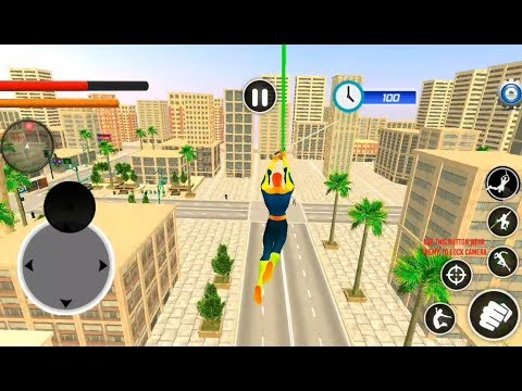 Flying Spider Hero Vegas City Battle | Spider Rope Hero Crime City Fight - Android GamePlay