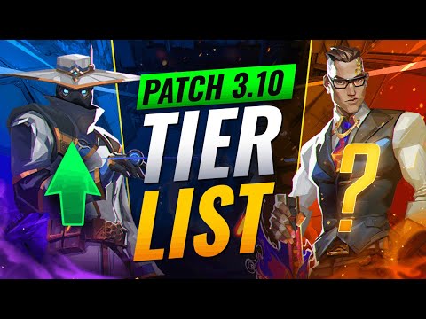 NEW UPDATE: BEST Agents TIER LIST! - Valorant Patch 3.10