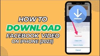 facebook video download iphone 2023|iphone me facebook se video kaise download kare