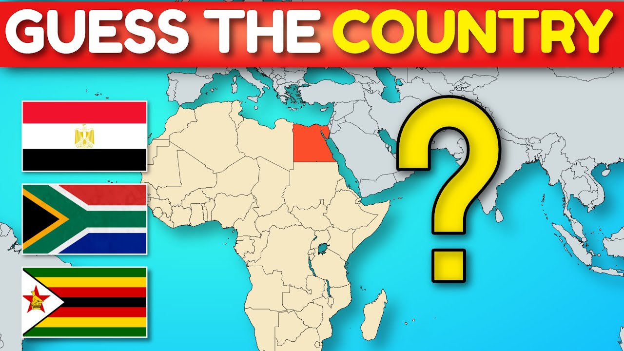 Guess The African Countries On The Map | Geography Quiz Challenge