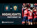 Highlights CA Osasuna vs UD Almería (3-1)
