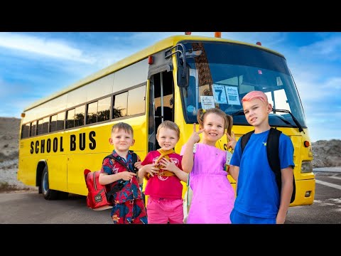 Kinder lernen die Schulbusregeln | Sammlung der besten Videos für Kinder zum Thema Schule