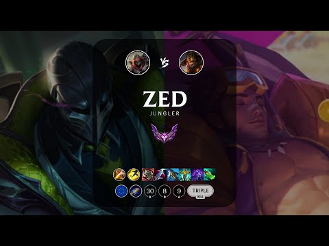 Zed Jungle vs Jarvan IV - EUW Master Patch 13.7