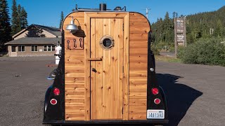 Sauna Trailer Step 25: Building a Cedar Door with Porthole