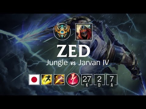 Zed Jungle vs Jarvan IV - JP Challenger Patch 8.10