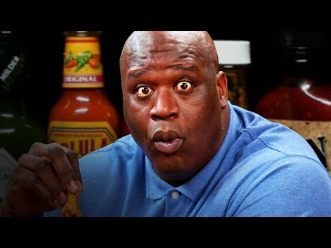 Shaq Makes a Face While Eating Spicy Wings | Hot Ones