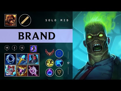 Brand Mid vs Twisted Fate - EUW Grandmaster Patch 26.02