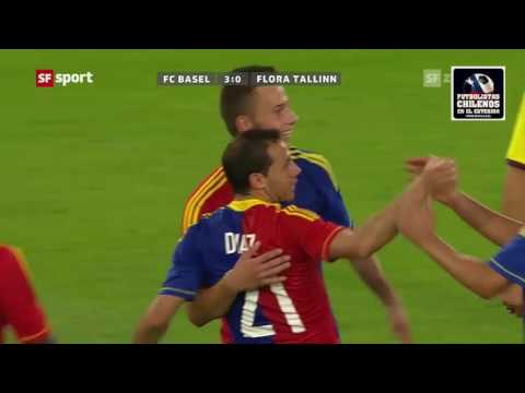 Basilea 3-0 Flora, Gol de Marcelo Díaz (B)