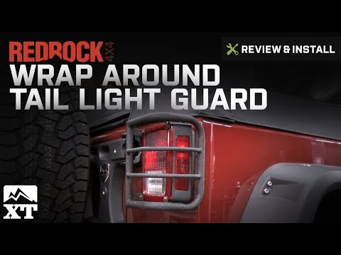 Jeep Wrangler RedRock 4x4 Wrap Around Tail Light Guard (2007-2016 JK) Review & Install