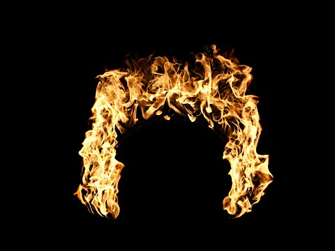 Fire Arch Background Video - Burning Flames Loop in 4K