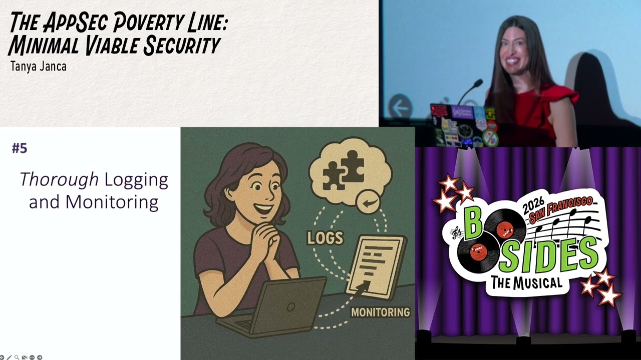 BSidesSF 2026 - The AppSec Poverty Line: Minimal Viable Security (Tanya Janca)