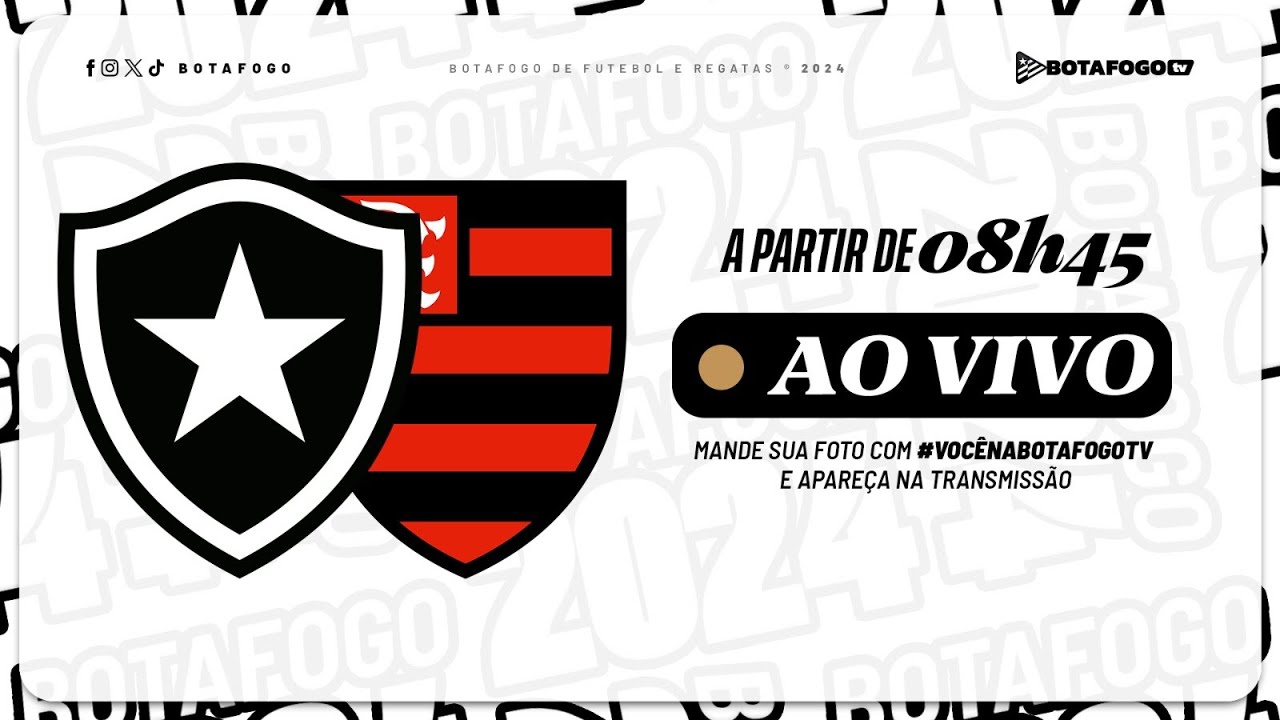 AO VIVO COM IMAGENS | Botafogo x Flamengo | 10ª rodada Estadual Sub-15 e Sub-17