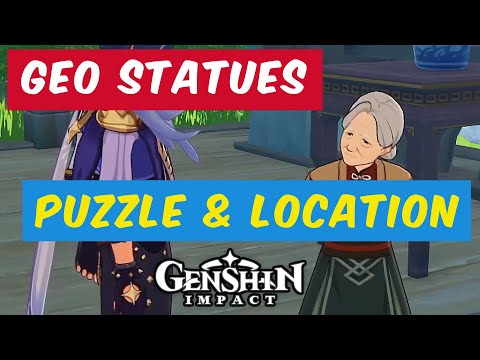 How to Search For Fragments near the Geo Statues in the Chi of Guyun - Genshin Impact Quest Guide
