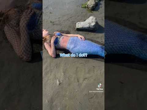 I found a mermaid washed up on the beach.. what do I do?? #realmermaid