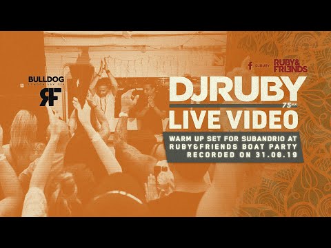DJ Ruby Live Video Set warm up for Subandrio at Ruby&friends Boat Party, Malta 31-08-19