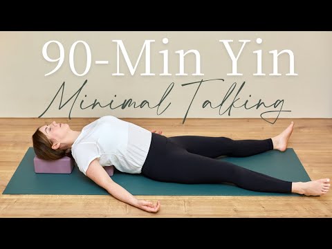 Silent Yin Yoga 90 Minutes | Minimal Cues Long Holds Yin