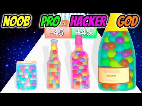 Bottle Runner Gun - NOOB vs PRO vs HACKER vs GOD