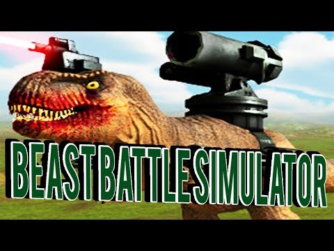 TABS WITH DINOSAURS! DINOS WITH Lasers!- Beast Battle Simulator Gameplay