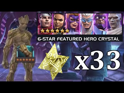 So i opened 33 of the NEW Featured 6 Star Crystals...