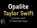Taylor Swift Opalite Karaoke Instrumental Lower Higher Male Original Key