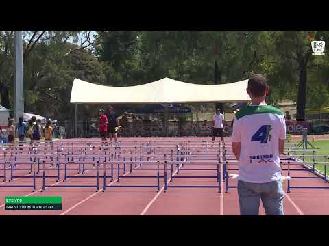 Girls U10 60m Hurdles Heat 9: 2024-25 State Combined Event Championships