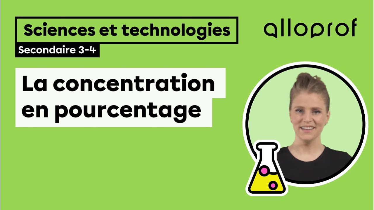 La concentration en pourcentage