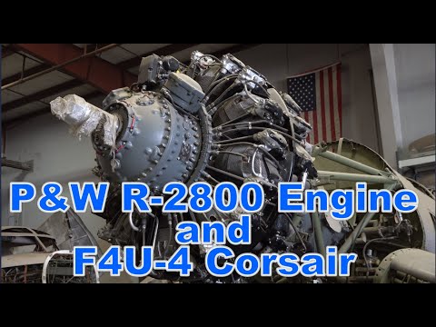 Pratt & Whitney R-2800 engine and   F4U  Corsair Demo flight