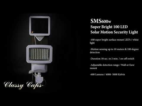 Classy Caps Solar Motion Sensor Security Light