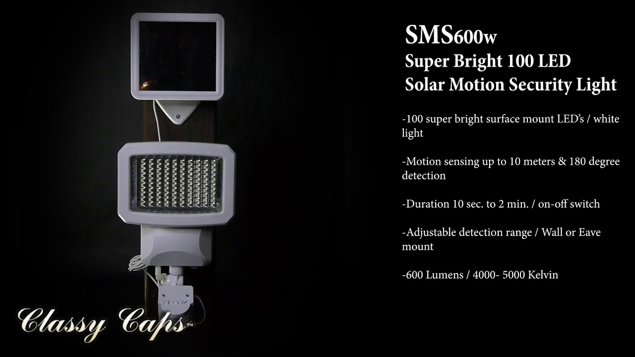 Video 1 Watch A Video About the Lumos White Motion Sensor LED Solar Security Light