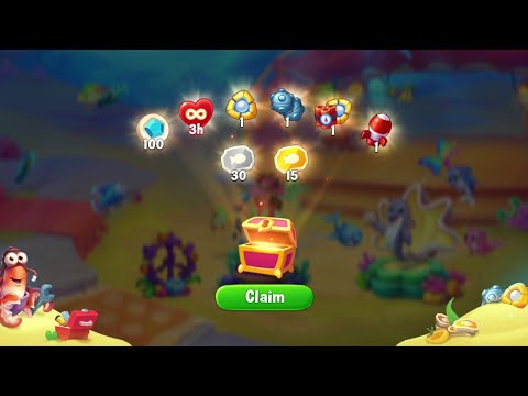 @Fishdom Hermann Level 21 - 30, Got Last Rewards