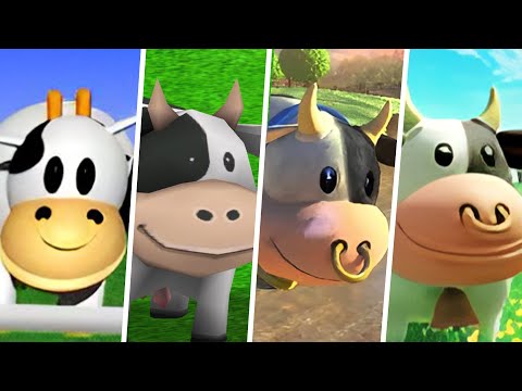Moo Moo Tracks Evolution in Mario Kart Games (1996 - 2025)