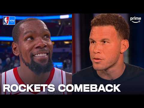 Kevin Durant Leads MASSIVE Comeback Win for Rockets | NBA on Prime